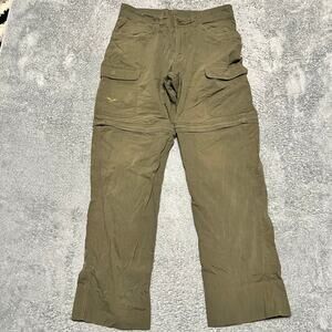 Boy Scouts of America Pants Mens 32 Convertible Cargo Green Zip Off Outdoor ***